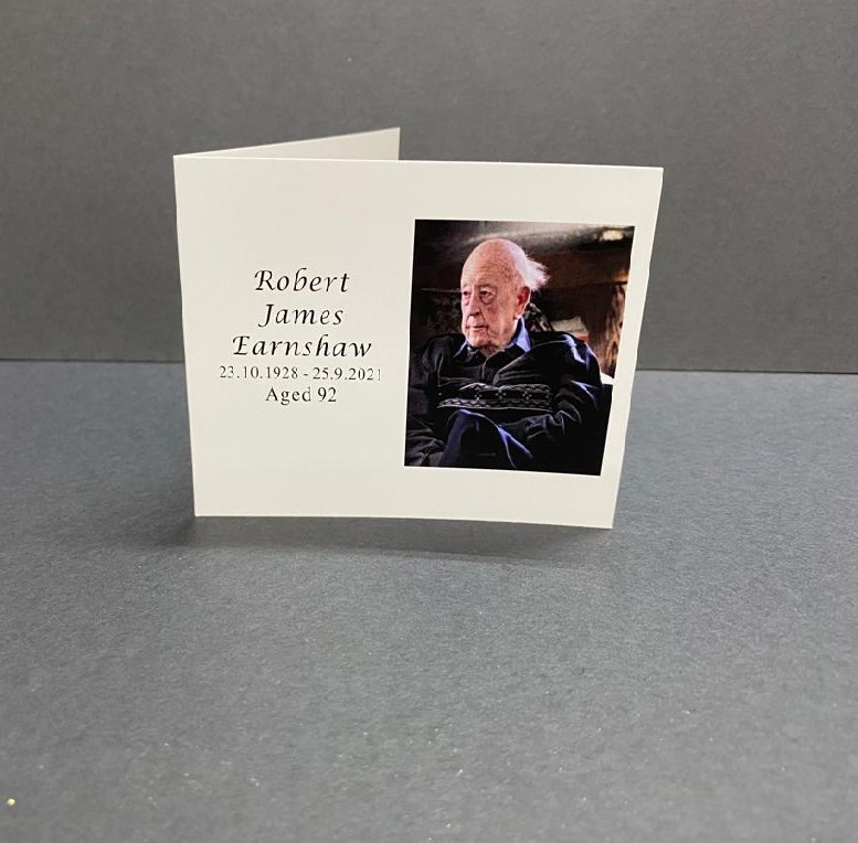 Memorial booklet for funeral